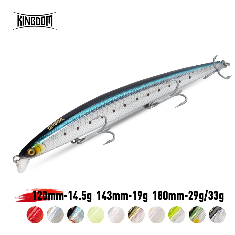 Fishing Lure Jerkbait - Umpan Pancing Kingdom Long Casting 14.5g