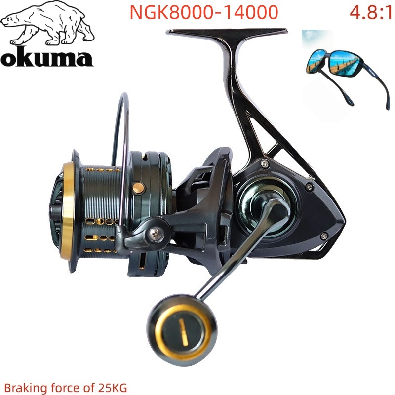 Daiwa Reel Bg - Reel Pancing OKUMA 8000-14000, Roda Pancing